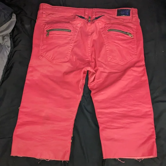 Robin's Jean Red Biker Shorts Size:36
